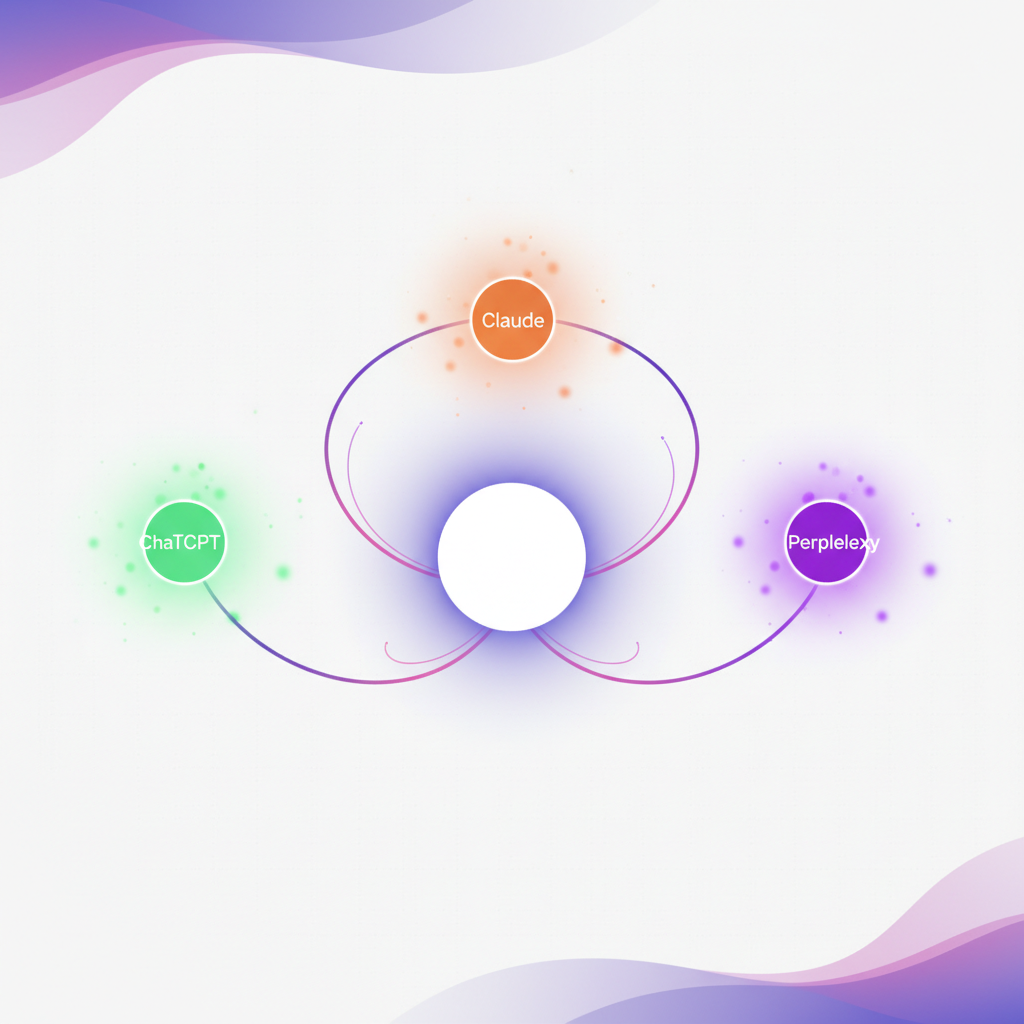 How to rank on ChatGPT, Claude, and Perplexity — citation network diagram