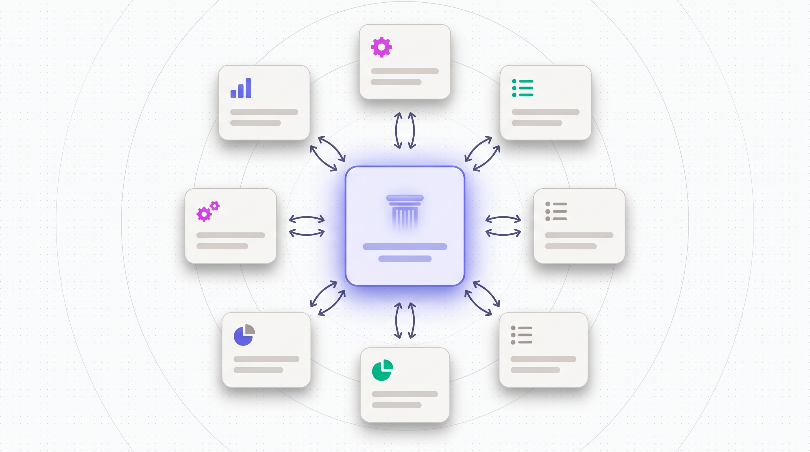 Hub-and-spoke topical cluster structure connecting pillar to spoke pages